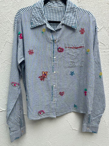 CHEMISE/TUNIQUE - BLUE - SS25-020