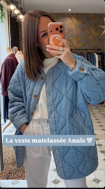 VESTE GILET - LIGHT BLUE - 82902