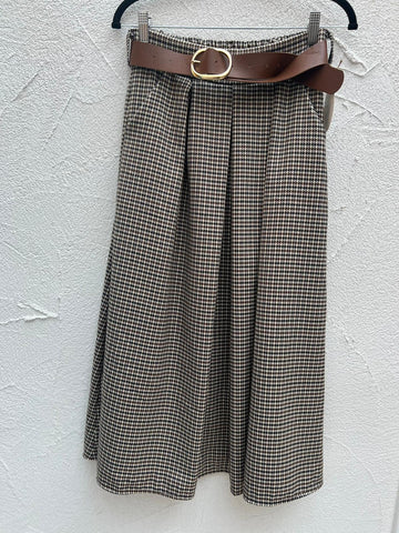 JUPE/SKIRT - BROWN & BLACK - 52123PO6
