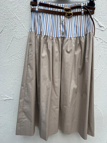 WOMEN'S SKIRT - BEIGE - A6409-G4