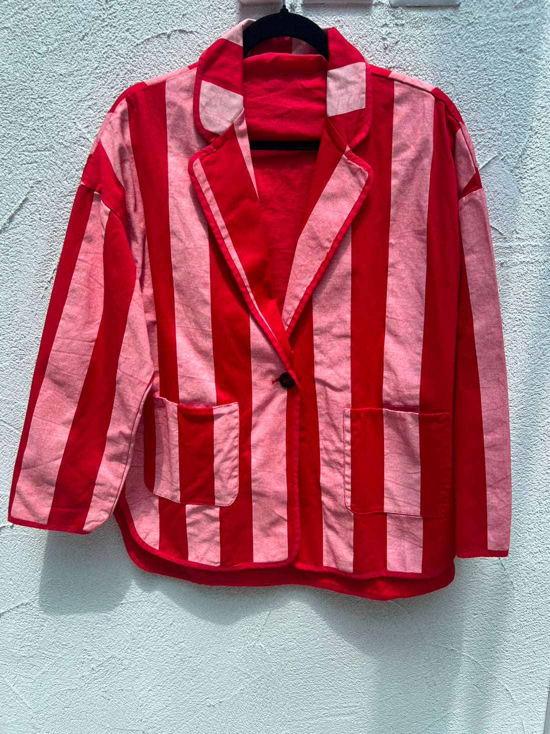 VESTE GILET - RED & PINK - CO200012TOSC