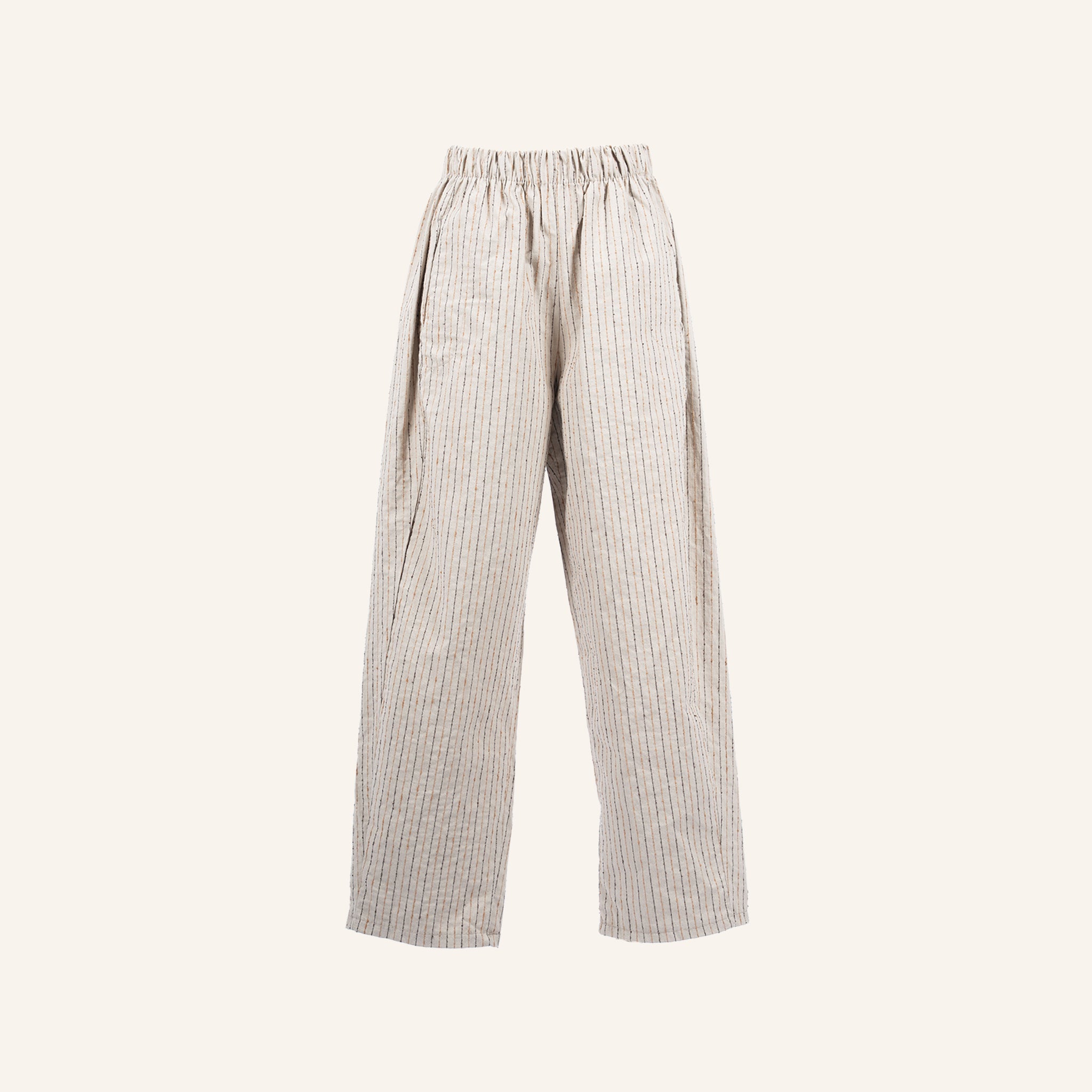 PANTALON - BEIGE, BROWN & DARK BLUE - 21469