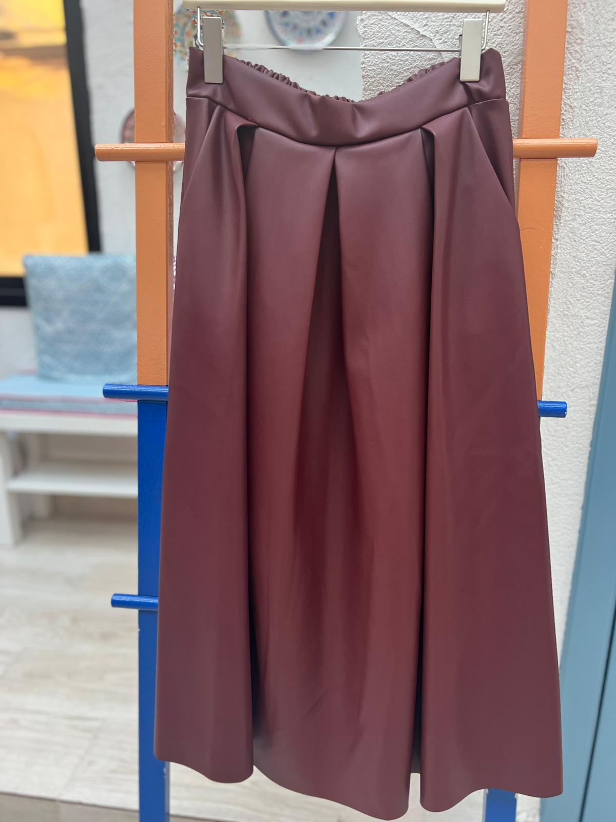 JUPE/SKIRT - MAROON - 22607