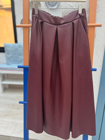JUPE/SKIRT - MAROON - 22607