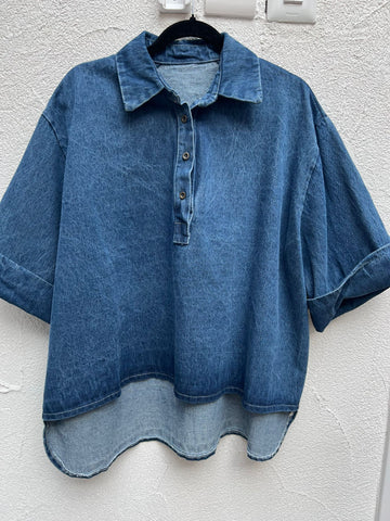 CHEMISE/TUNIQUE - DENIM BLUE - 97253