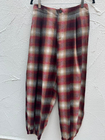 PANTALON - MAROON & GRAY - 9500448-SFUM