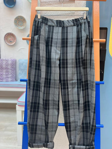 PANTALONE - BLACK & GRAY - 6519