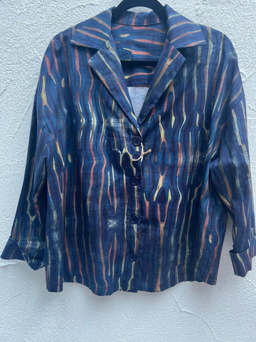 VESTE GILET - BLUE - 97411