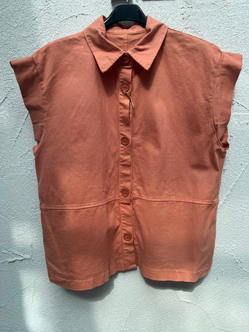SLEEVELESS JACKET - LIGHT PINK - 80789
