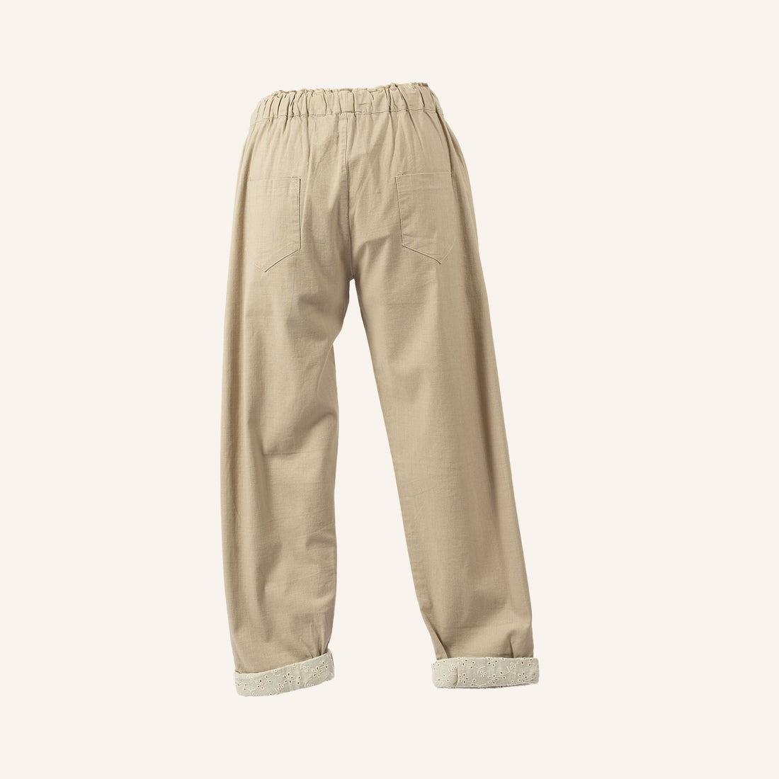 PANTALON DE LINO BEIGE - 40C2-B3 TU BEIGE