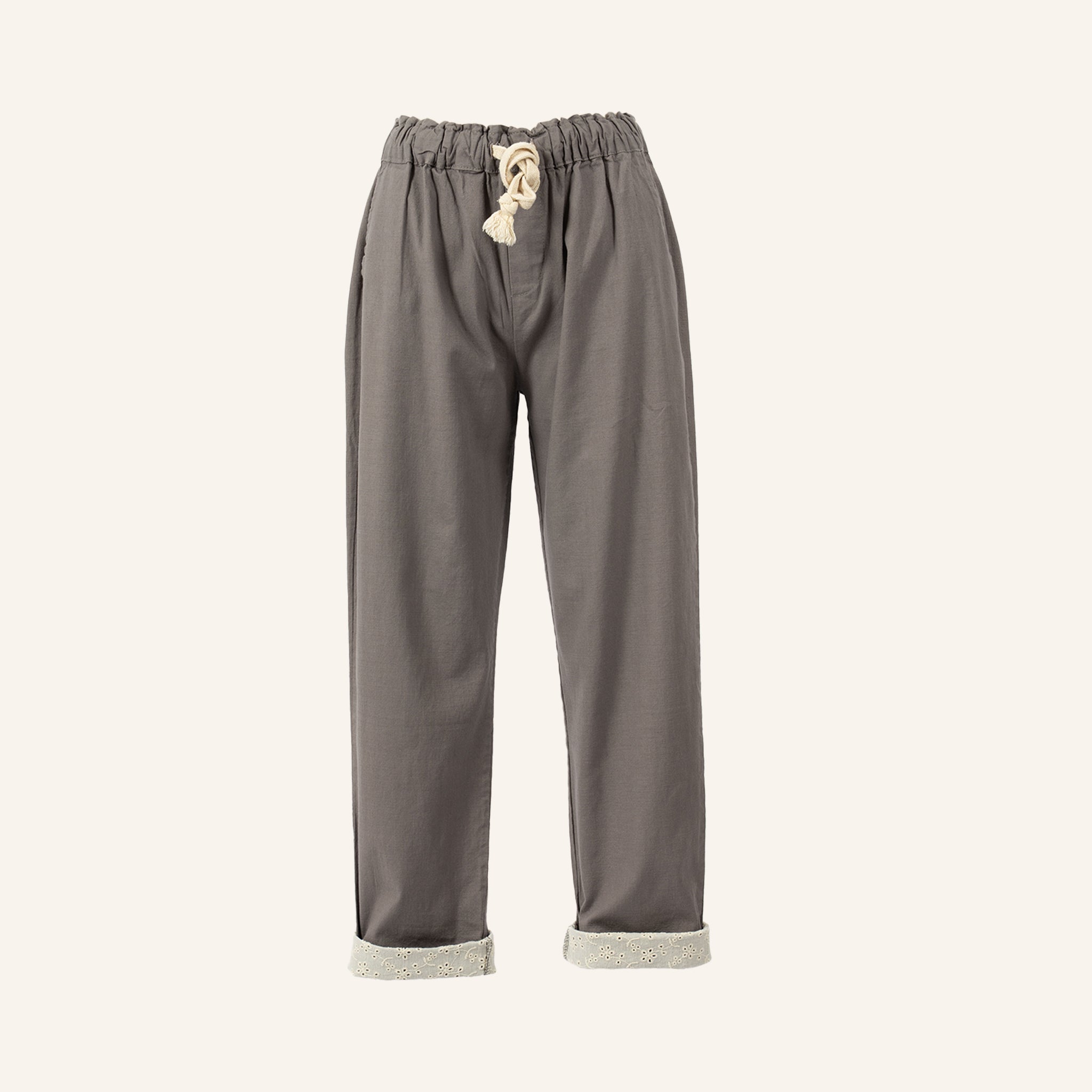 PANTALON DE LINO GRIS - 40C2-B3