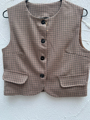 VESTE GILET - LIGHT BROWN - 72825Q5
