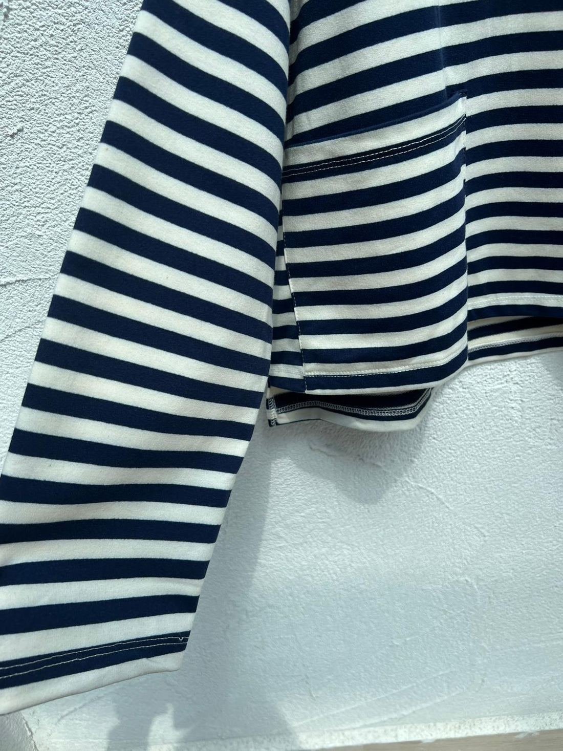 MAGLIA DA DONNA - OFF WHITE & BLUE - 9337