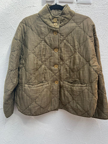 VESTE GILET - OLIVE GREEN - 81705L