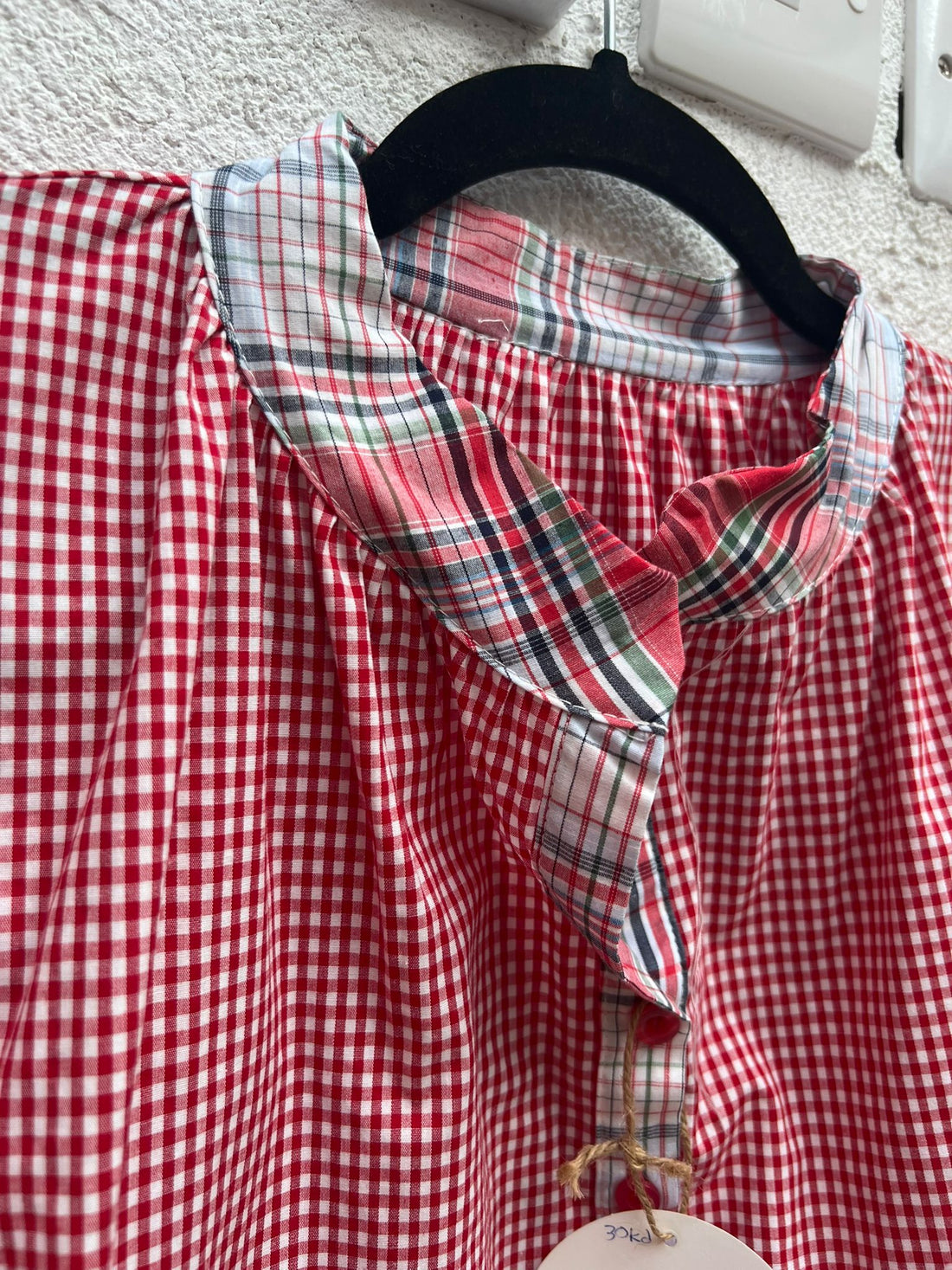 CHEMISE/TUNIQUE - RED & WHITE - M19567B