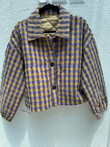MANTEAU PANCHO - BLUE & YELLOW- 1100939-30065T