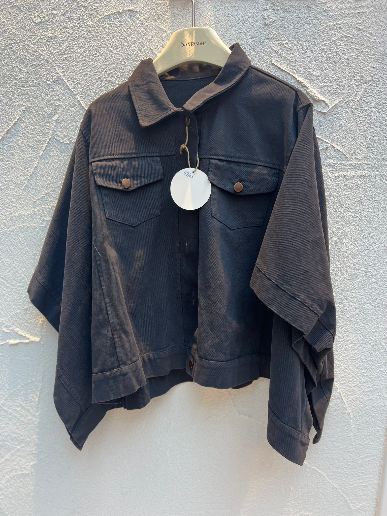 VESTE GILET - DARK GRAY - 11848