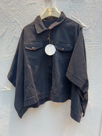 VESTE GILET - DARK GRAY - 11848