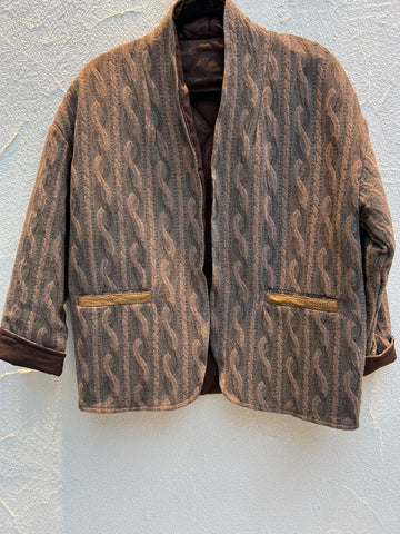 VESTE GILLET - BROWN - 1100884ANG93