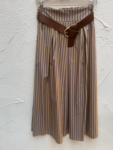 JUPE/SKIRT - BEIGE & PURPLE - 52123PNST