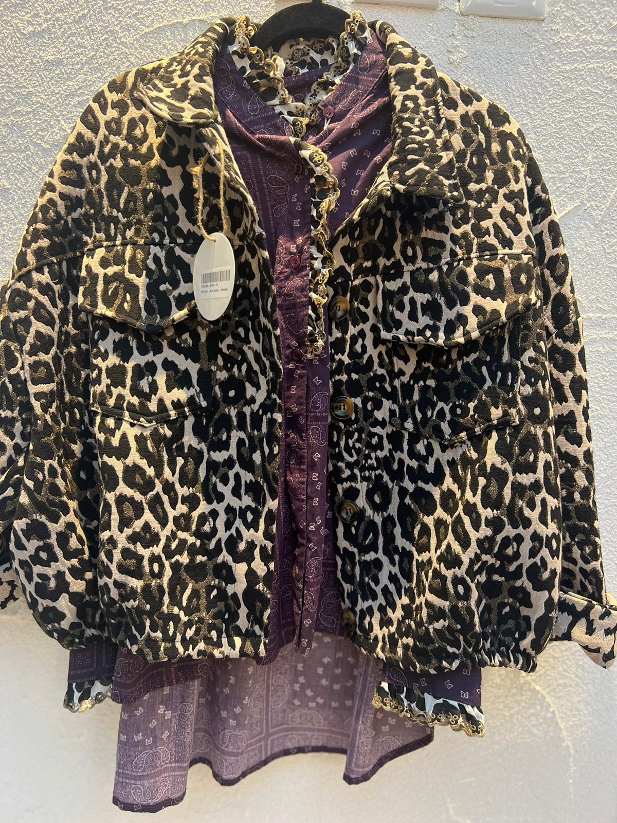 VESTE GILET - BLACK & BEIGE - 53925JQ66