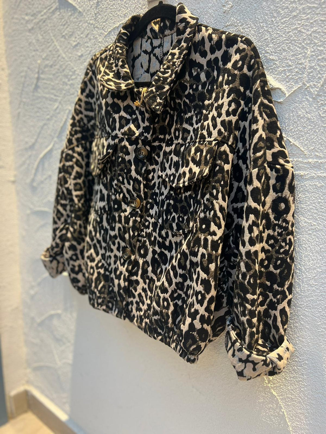 VESTE GILET - BLACK & BEIGE - 53925JQ66