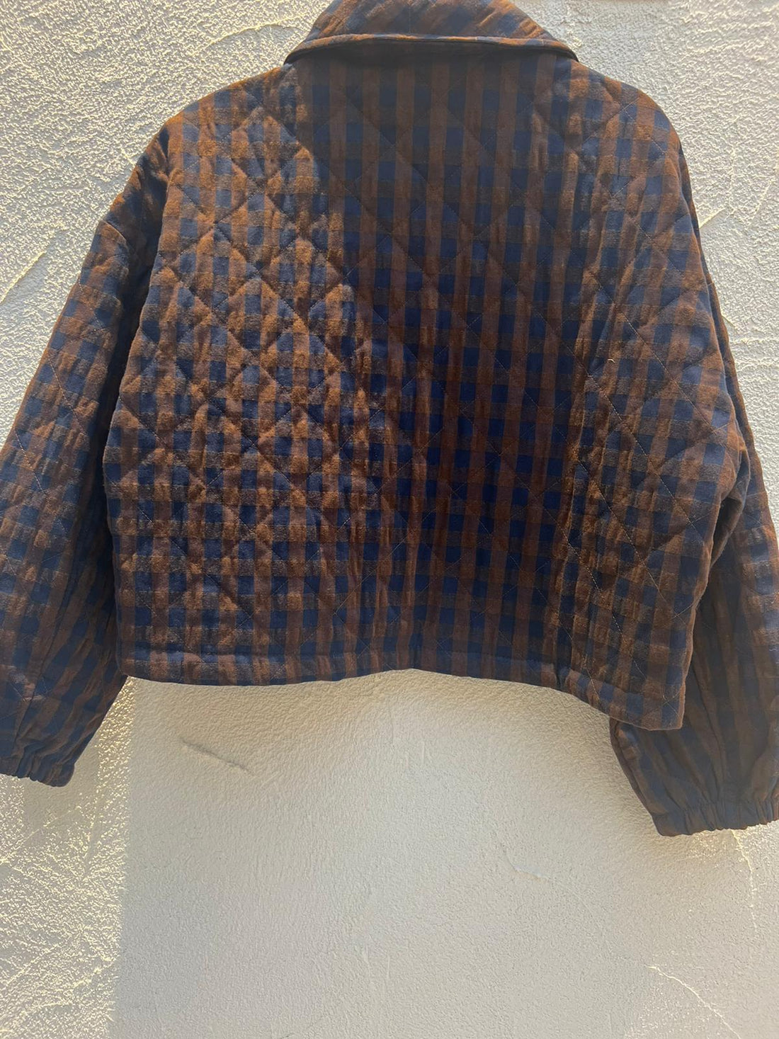 VESTE GILET - BLUE & BROWN - 110093930065