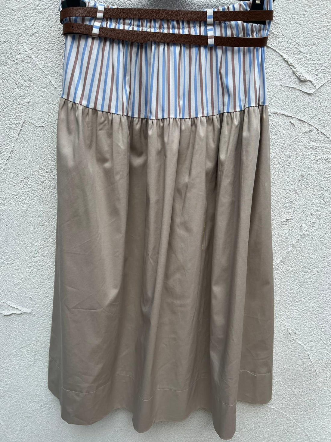 WOMEN'S SKIRT - BEIGE - A6409-G4