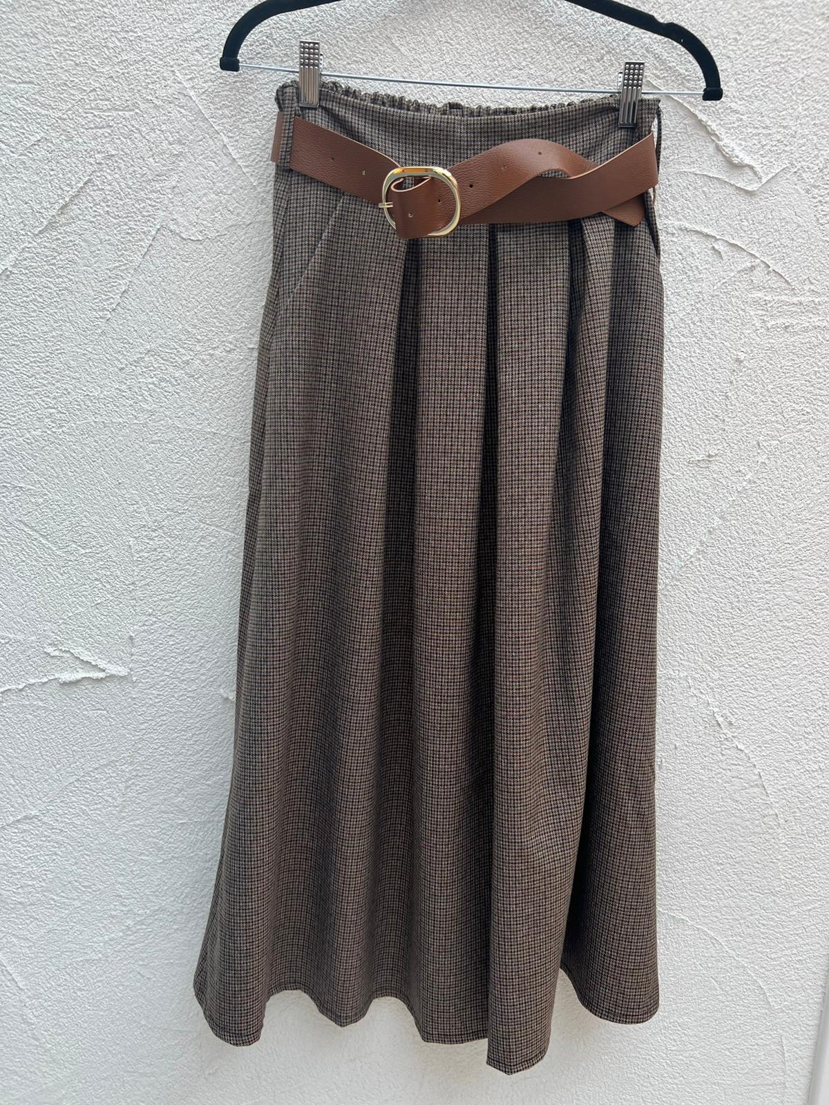 JUPE/SKIRT - BROWN - 52123QST