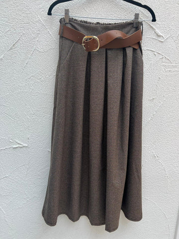 JUPE/SKIRT - BROWN - 52123QST
