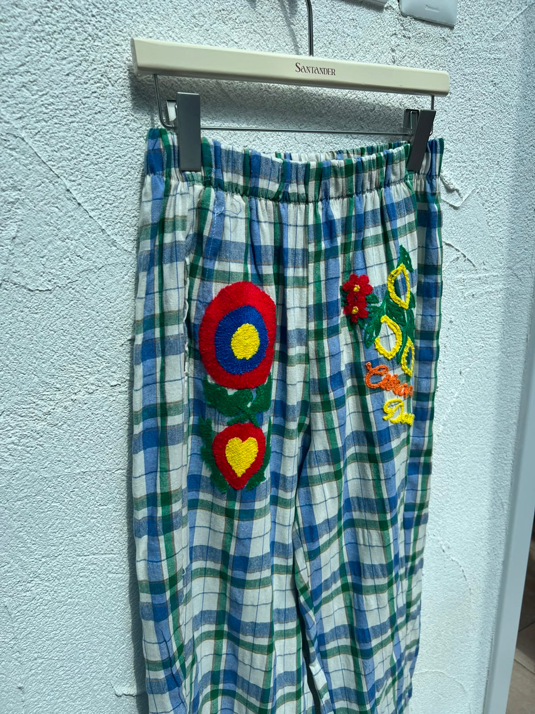 PANTALON-PURPLE WHITE & GREEN-IS950053