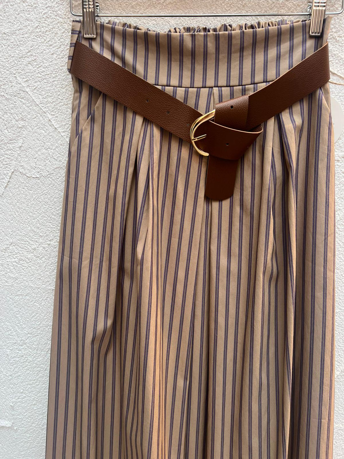 JUPE/SKIRT - BEIGE & PURPLE - 52123PNST