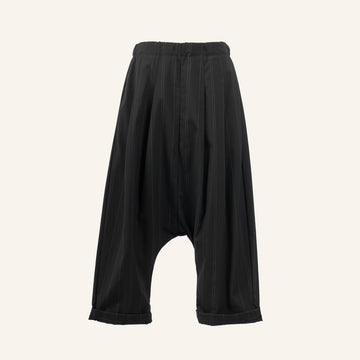 WOMEN PANT BLACK WITH GRAY LINES - 824062