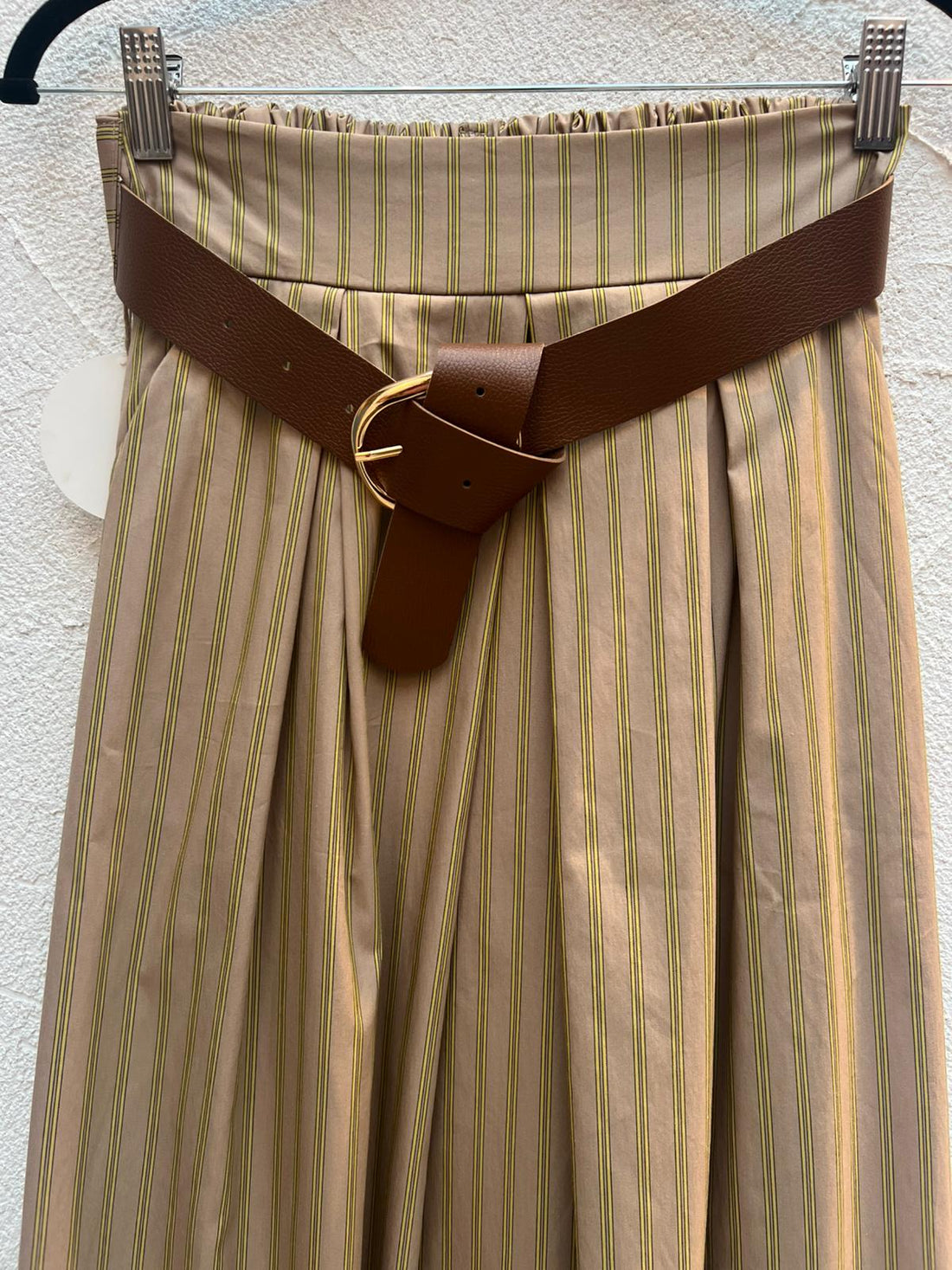 JUPE/SKIRT - BEIGE & YELLOW - 52123PNST