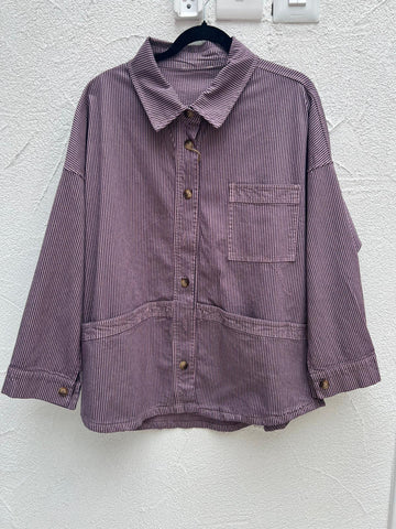 VESTE GILET - BLACK & PURPLE - 40103