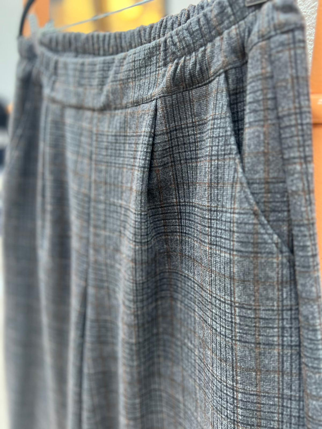 PANTALONE - BROWN & DARK GRAY - 6449