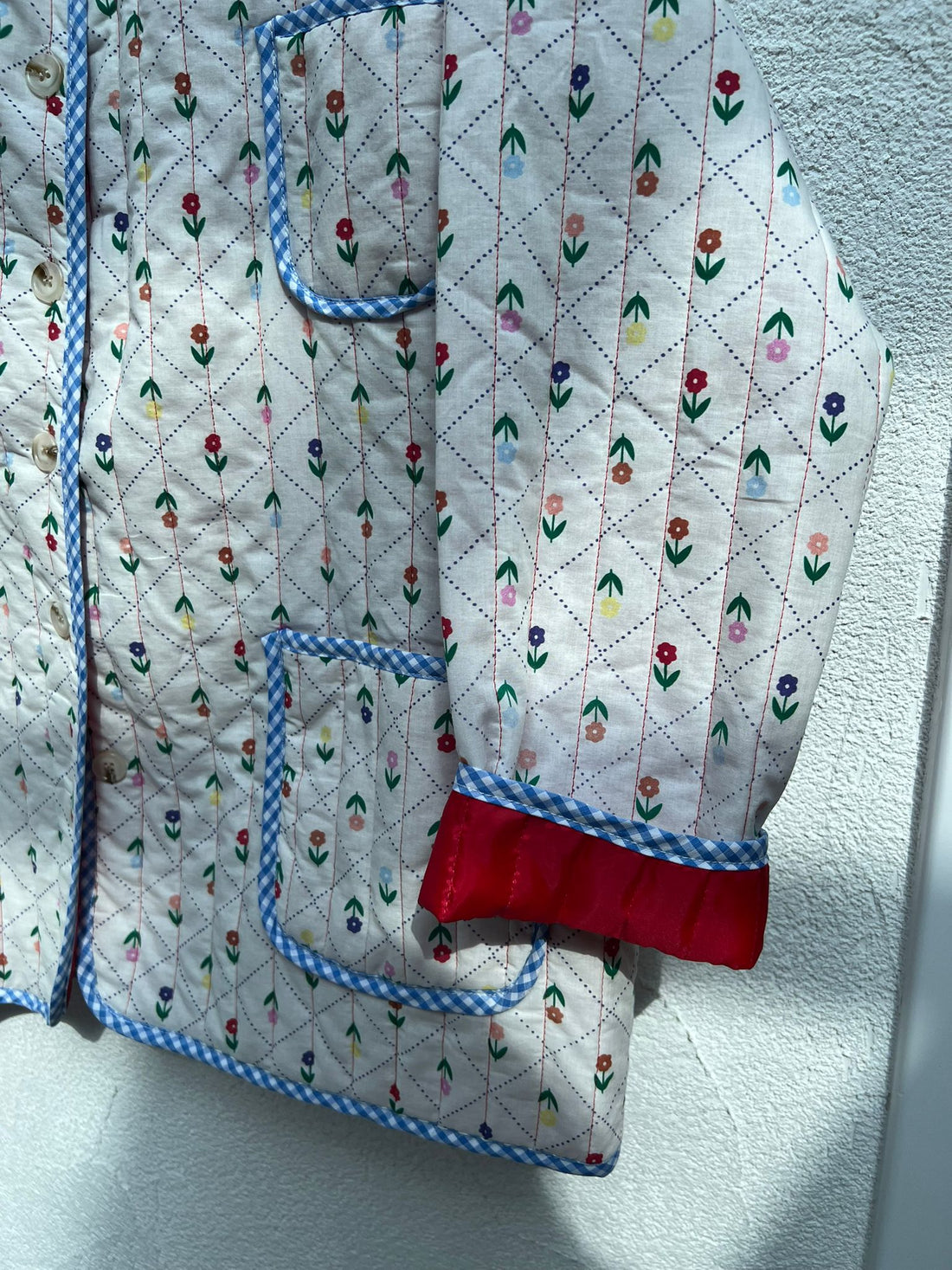 VESTE GILET - BLUE, WHITE & RED - 11931