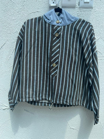 GIACCA - BEIGE & BLUE - 12638