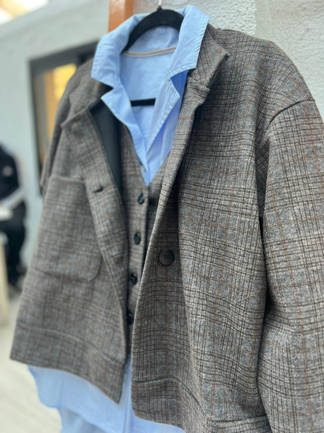 GIACCA DA DONNA - BROWN & GRAY - 9024