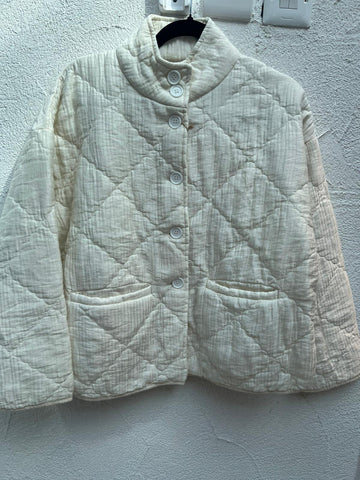 VESTE GILET - WHITE - 81705L