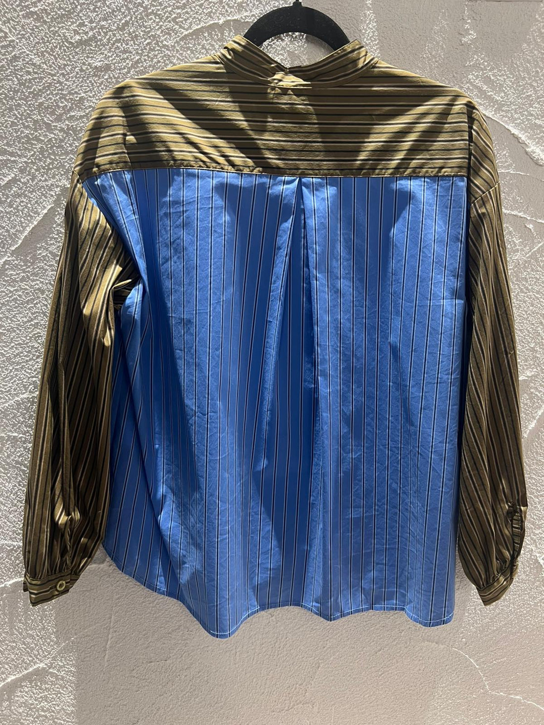 CHEMISE/TUNIQUE - OLIVE GREEN & BLUE - 1100834