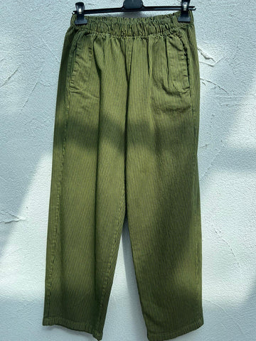 PANTALON - ARMY GREEN & BLACK - P6276R