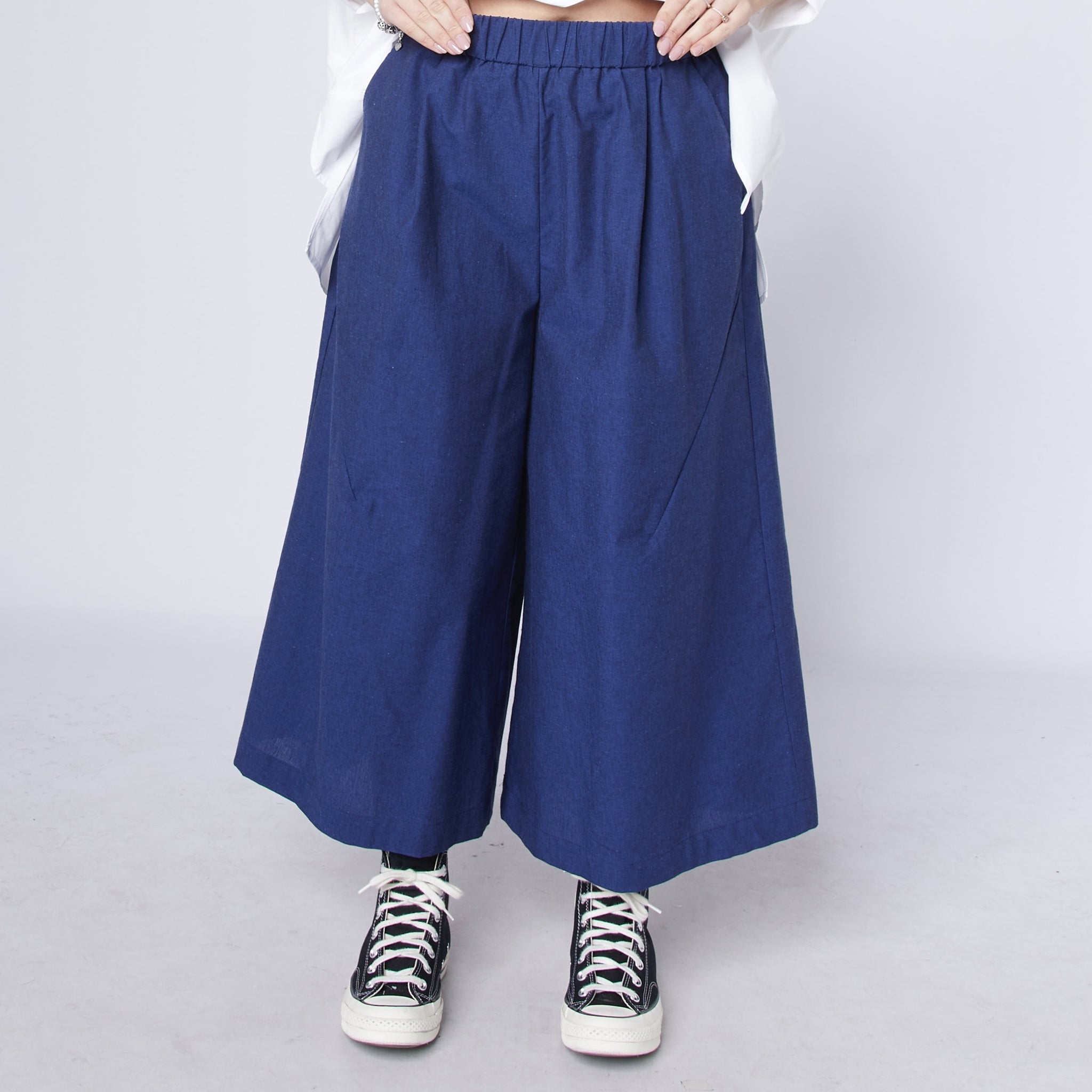 WOMAN TROUSERS - BLUE - 825015