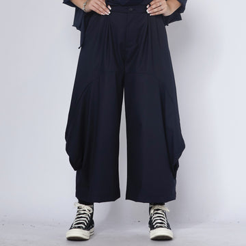 WOMAN TROUSERS - NAVY BLUE - 825104