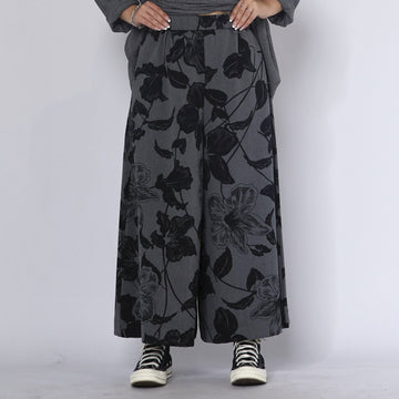 WOMAN TROUSERS - BLACK & GRAY - 825114