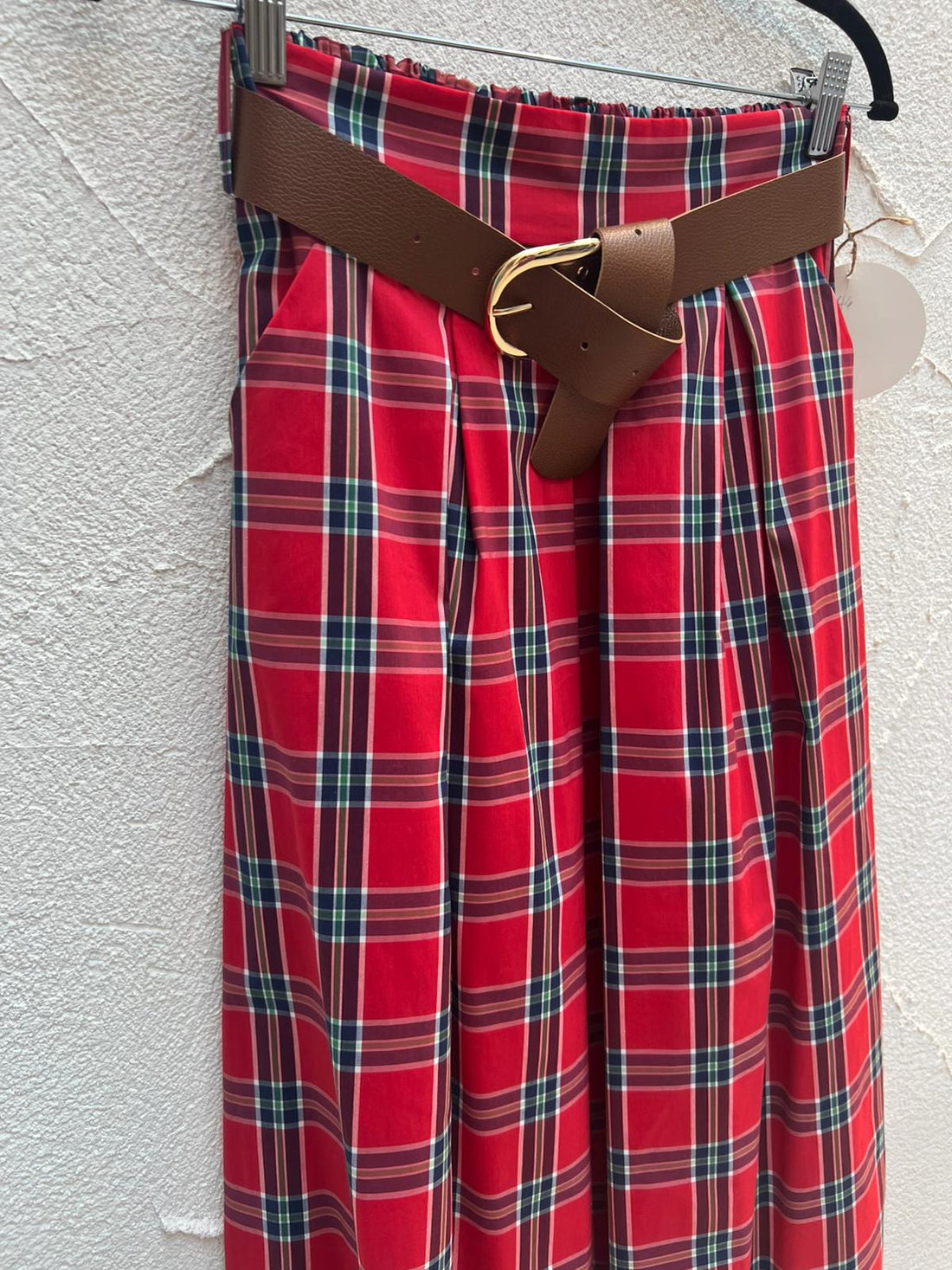 JUPE/SKIRT - RED, BLUE & GREEN - 52123PNST