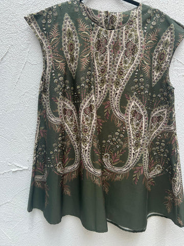 WOMEN'S SHIRT - OLIVE GREEN - H4978-C12