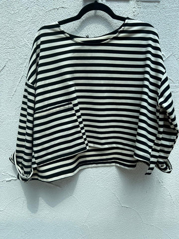 MAGLIA DA DONNA - OFF WHITE & BLACK - 9337