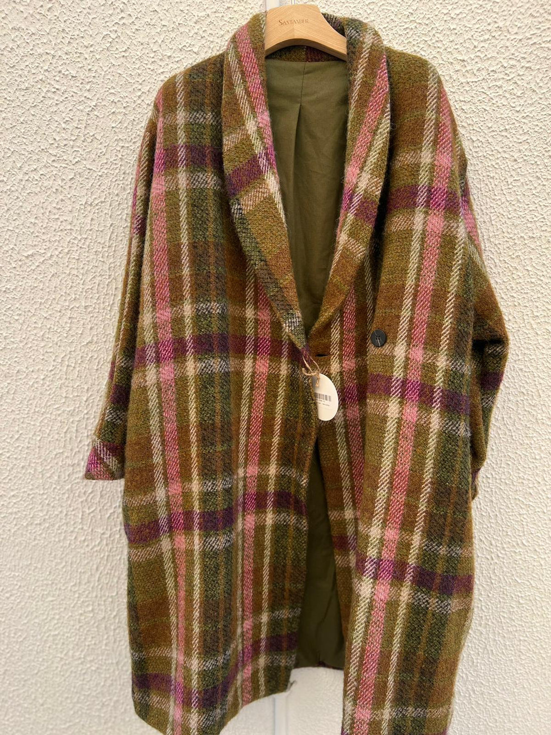 MANTEAU/PANCHO-COAT - PINK & GREEN - 2000128-8218