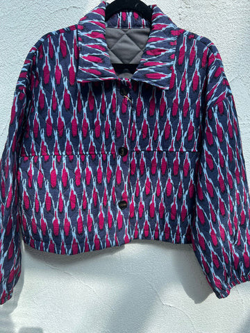 VESTE GILET - PURPLE & BLUE - 1100939-GEMMA-ST